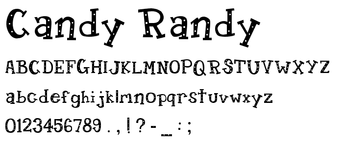 Candy Randy font